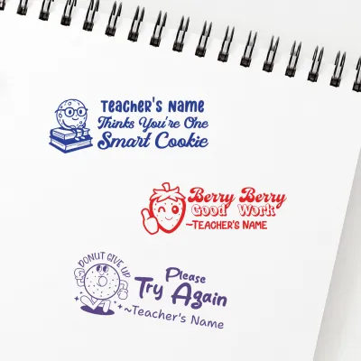 Custom (Pre-Designed) Teacher Stamps
