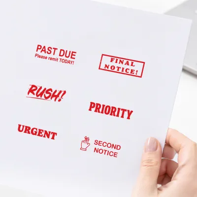 Urgent & Action Required Stamps