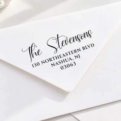 Personalised 4-Line Address Stamps