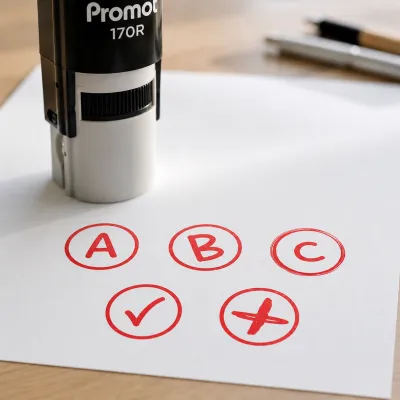Grading Round Stamp
