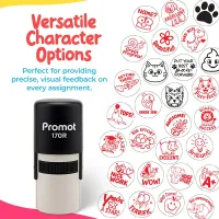 Bulb Brilliant Round Teacher Ink Stamp - Character
