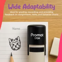 Dog Round Teacher Ink Stamp - Character