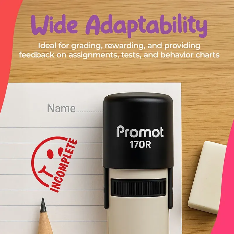 Incomplete Self-Inking Teacher Classroom Stamp - Comment