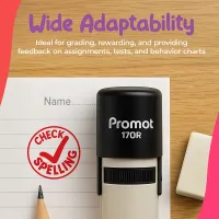 Check Spelling Self-Inking Teacher Classroom Stamp - Comment