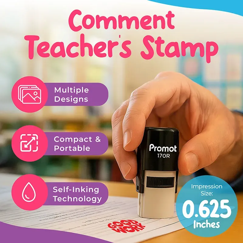 Good Work Self-Inking Teacher Classroom Stamp - Comment