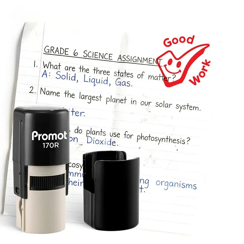 Good Work Check Self-Inking Teacher Classroom Stamp - Comment
