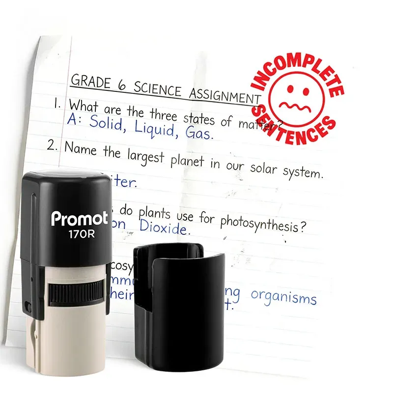 Incomplete Sentence Self-Inking Teacher Classroom Stamp - Comment