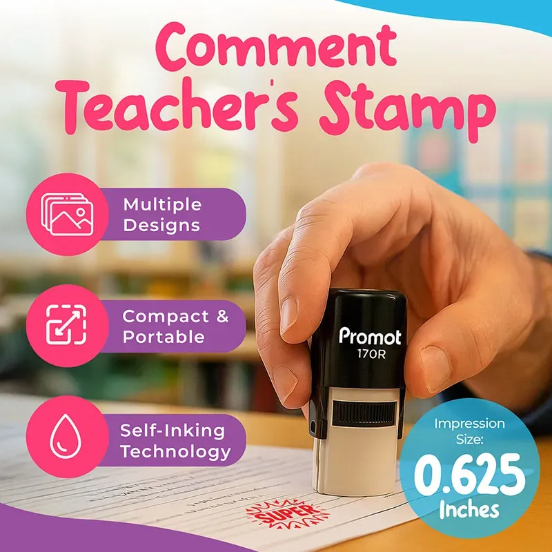 Super Self-Inking Teacher Classroom Stamp - Comment