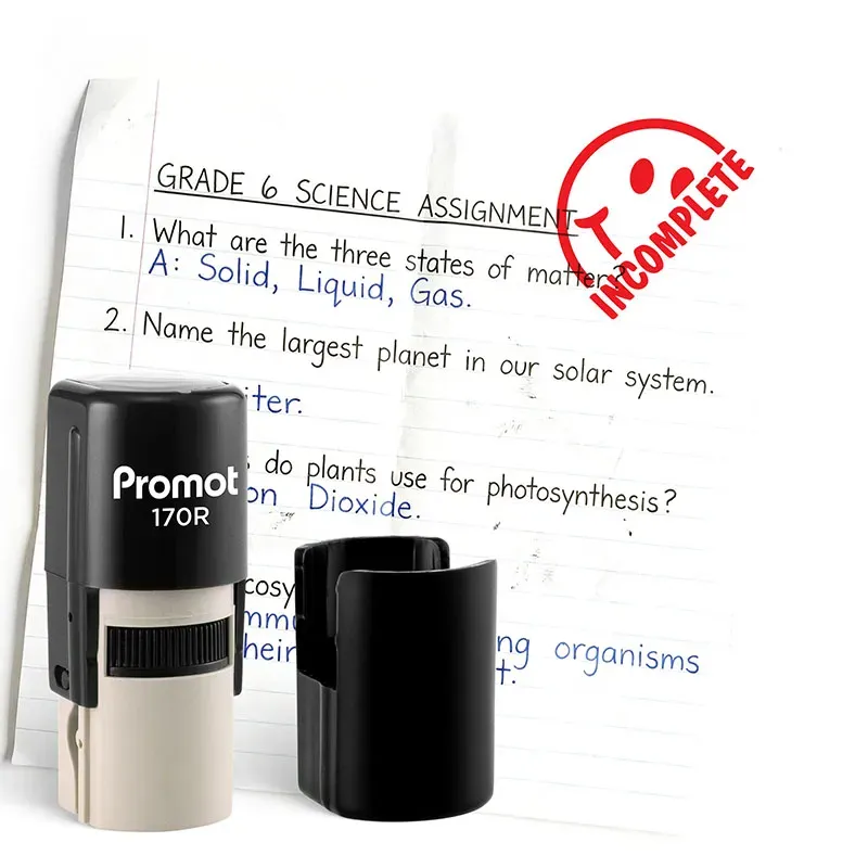 Incomplete Self-Inking Teacher Classroom Stamp - Comment
