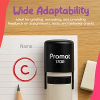 C Self-Inking Teacher Round Stamp - Grading