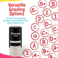 A+ Self-Inking Teacher Round Stamp - Grading