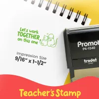 Let's Work Together On This One - Teacher Stamp