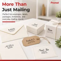 This large self-inking address stamp works well on envelopes, tags, packages, and thank-you cards.