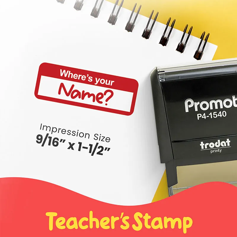 Where's Your Name? - Teacher Stamp