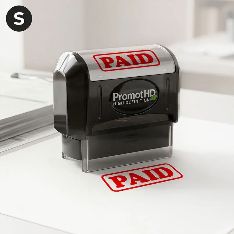Paid Ink Stamp – Pre Inked Business Stamp for Invoices & Documents