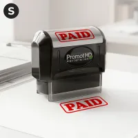 Paid Ink Stamp – Pre Inked Business Stamp for Invoices & Documents