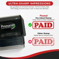 Paid Ink Stamp – Pre Inked Business Stamp for Invoices & Documents