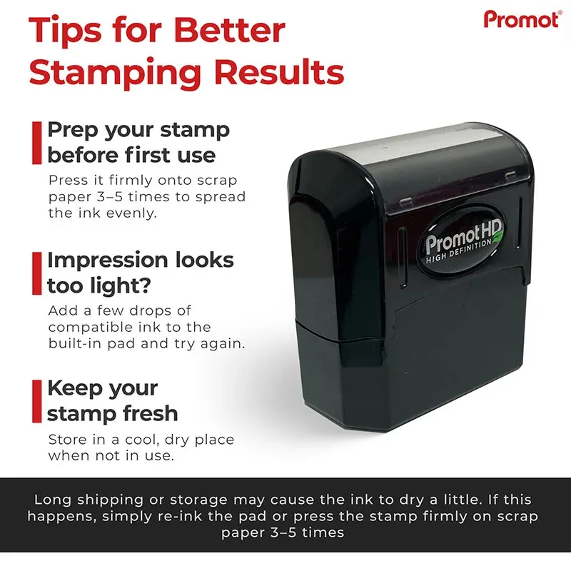 Paid Ink Stamp – Pre Inked Business Stamp for Invoices & Documents