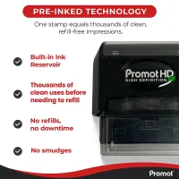 Past Due Ink Stamp – Pre Inked Business Stamp for Invoices & Documents