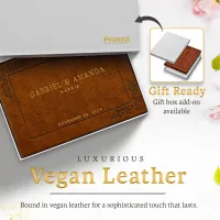 Custom Wedding Guestbook - Brown