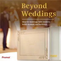 Custom Wedding Guest Book - Gold