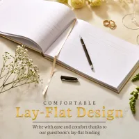 Custom Wedding Guest Book - Gold