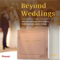 Custom Wedding Guest Book - Rose Gold