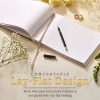 Custom Wedding Guest Book - Rose Gold