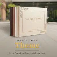 Custom Wedding Guest Book - Rose Gold