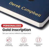 Custom Notebook with Pocket - Blue