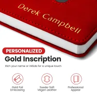 Custom Notebook with Pocket - Red