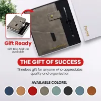 Custom Notebook with Pocket - Grey