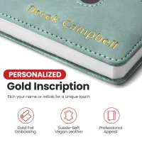 Custom Notebook with Pocket - Sky Blue
