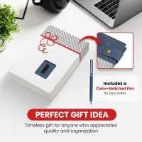 Notebook with Pocket and Pen - Storm Blue