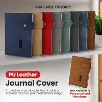 Notebook with Pocket and Pen - Brown