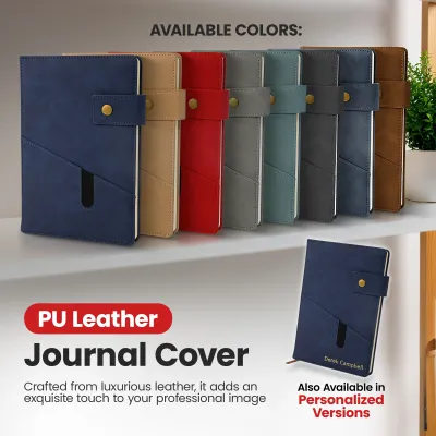 Notebook with Pocket and Pen - Blue