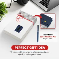 Notebook with Pocket and Pen - Blue
