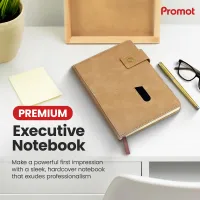 Notebook with Pocket and Pen - Tan