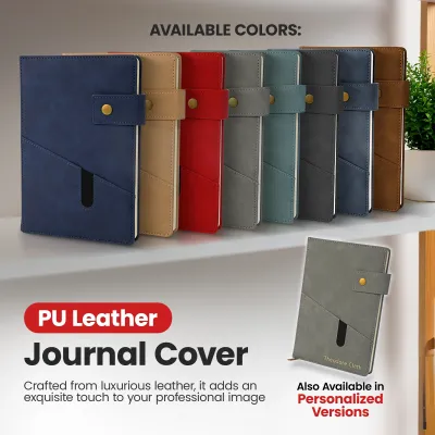 Notebook with Pocket and Pen - Grey