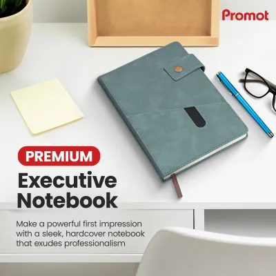 Notebook with Pocket and Pen - Sky Blue