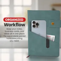 Notebook with Pocket and Pen - Sky Blue