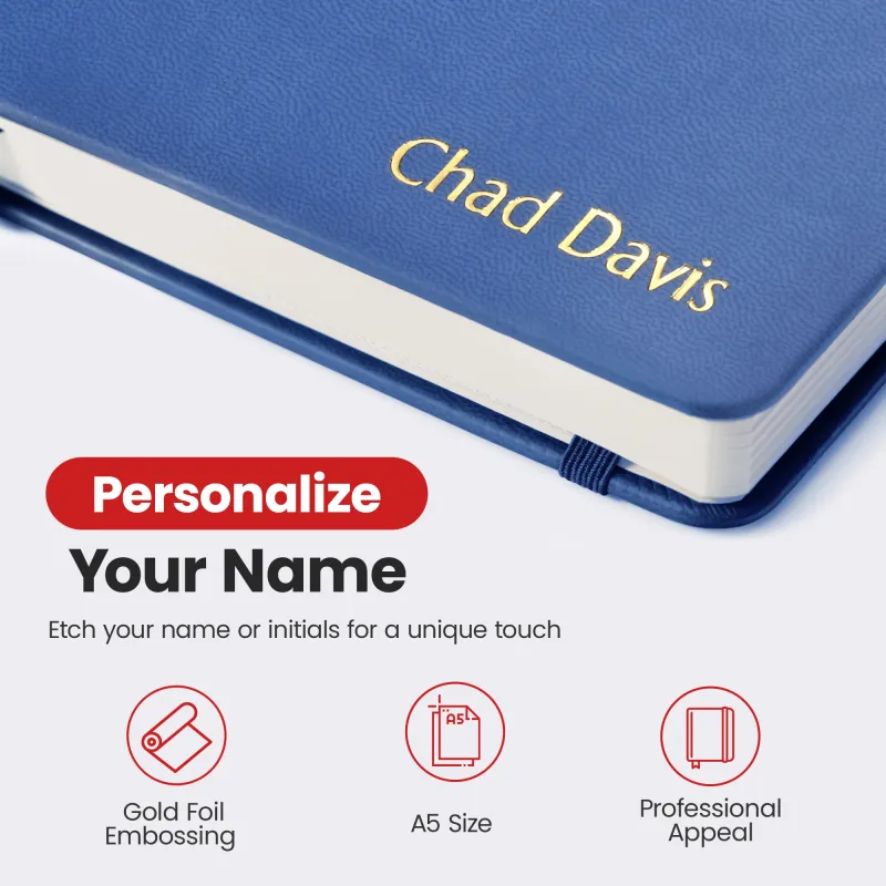 Personalized Journal Notebook - Blue