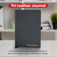 Personalized Journal Notebook - Black