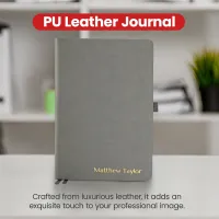 Personalized Journal Notebook - Gray