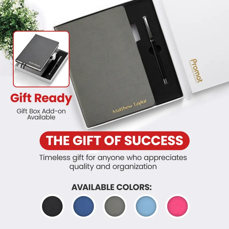 Personalized Journal Notebook - Gray