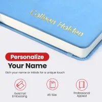Personalized Journal Notebook - Light Blue