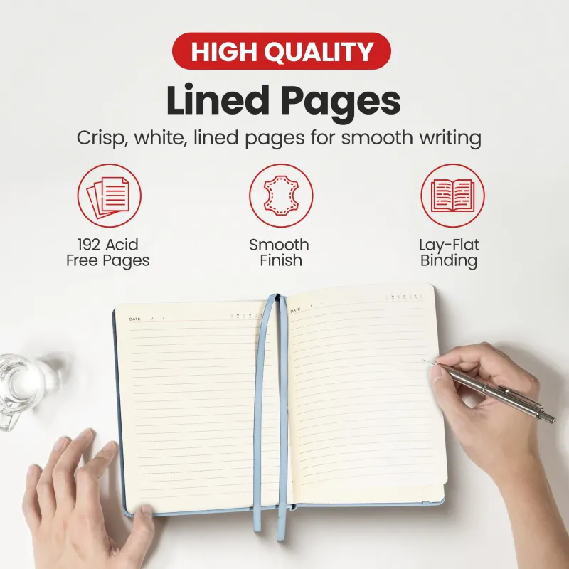 Personalized Journal Notebook - Light Blue