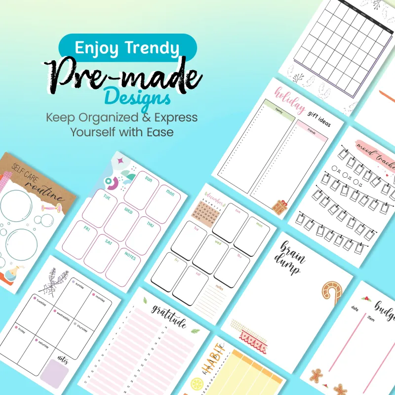 Personalized Undated Planner - Blue