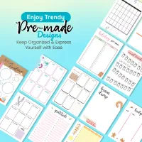Personalized Undated Planner - Blue