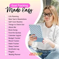 Personalized Undated Planner - Blue